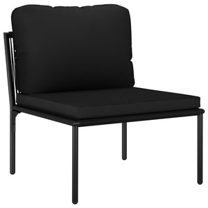 Galleria Design 8 Piece Garden Lounge Set with Cushions Black PVC