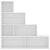 Galleria Design Book Cabinet/Room Divider White 155x24x160 cm Engineered Wood