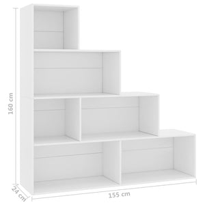 Galleria Design Book Cabinet/Room Divider White 155x24x160 cm Engineered Wood