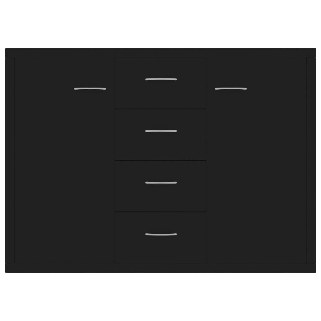 Galleria Design Sideboard Black 88x30x65 cm Engineered Wood