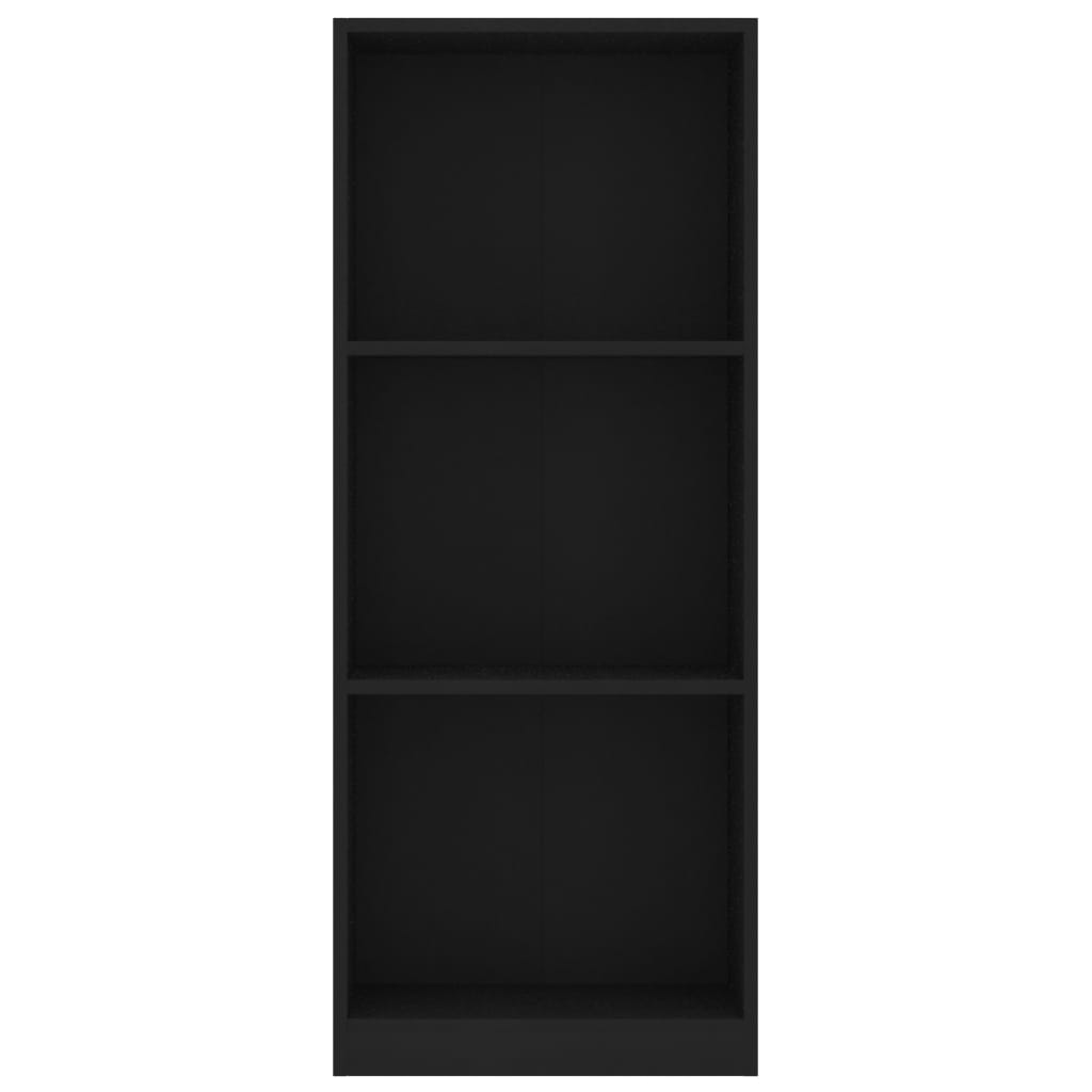 Galleria Design 3-Tier Book Cabinet Black 40x24x109 cm Engineered Wood