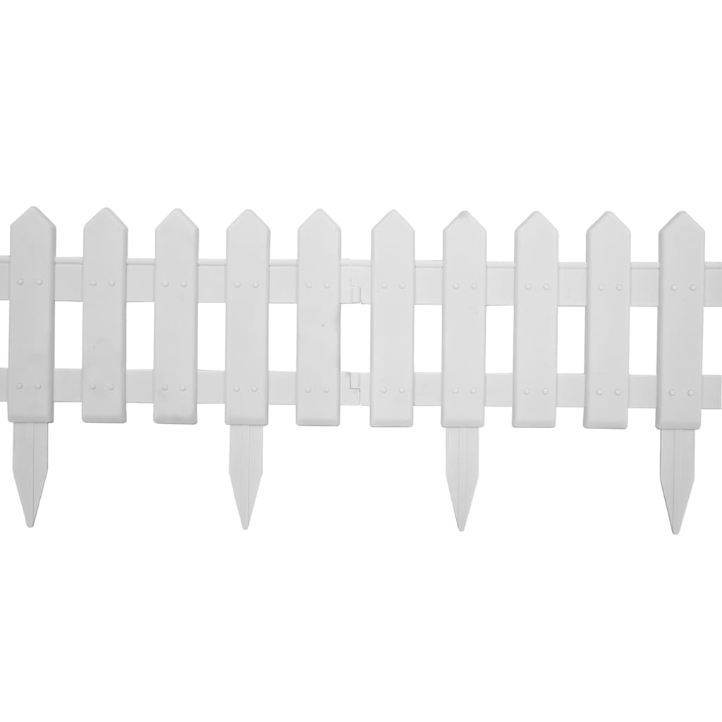 Galleria Design Lawn Edgings 25 pcs White 10 m PP