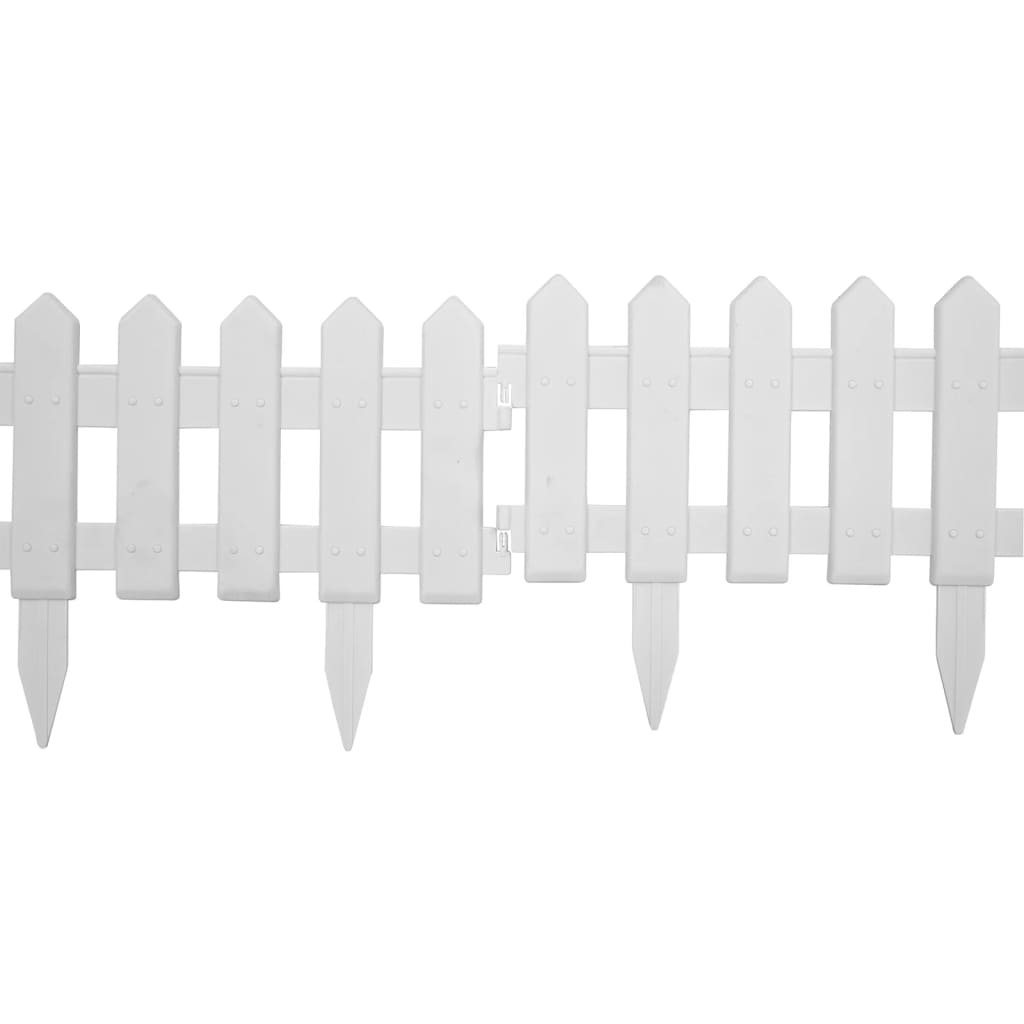 Galleria Design Lawn Edgings 25 pcs White 10 m PP