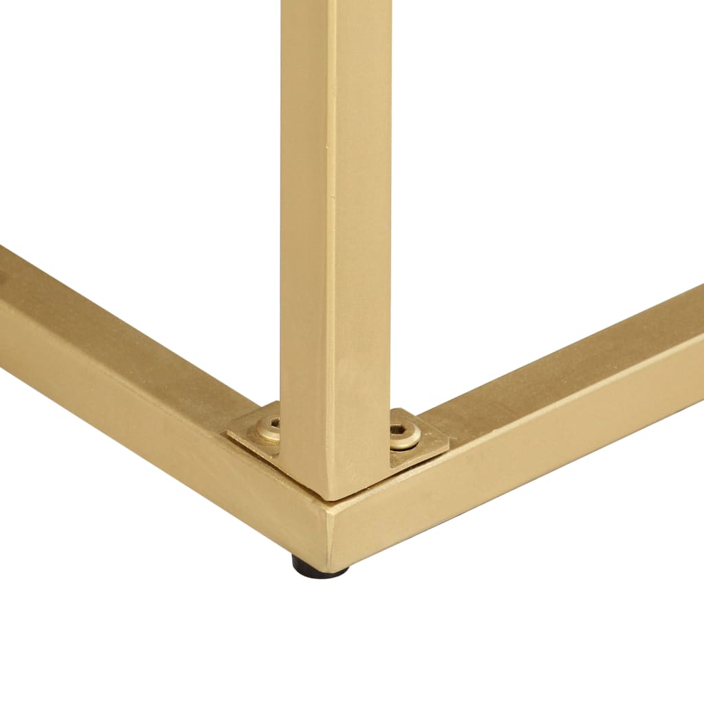 Galleria Design Console Table Gold 90x30x75 cm Solid Mango Wood