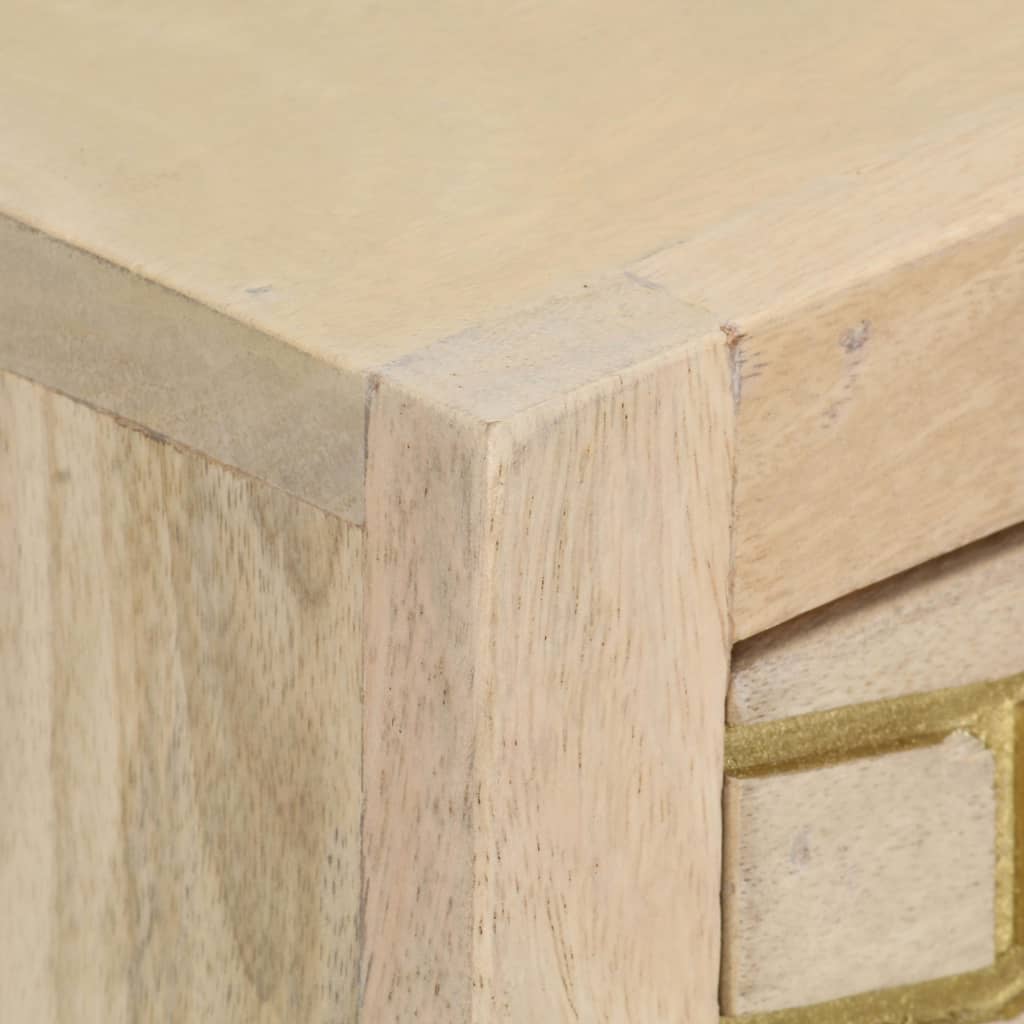 Galleria Design Console Table Gold 90x30x75 cm Solid Mango Wood