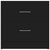 Galleria Design Bedside Cabinet Black 40x30x40 cm Engineered Wood