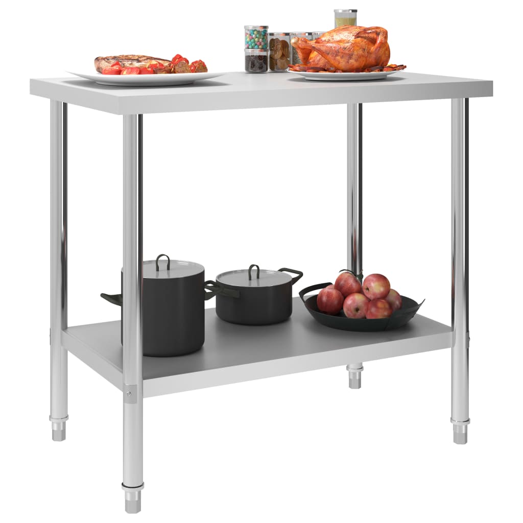 Galleria Design Kitchen Work Table 100x60x85 cm Stainless Steel