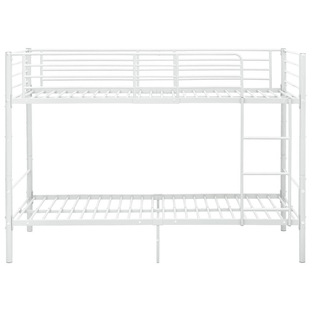 Galleria Design Bunk Bed without Mattress White Metal 90x200cm