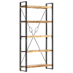 Galleria Design 5-Tier Bookcase 90x30x180 cm Solid Mango Wood
