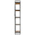 Galleria Design 5-Tier Bookcase 60x30x180 cm Solid Mango Wood