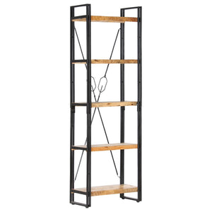 Galleria Design 5-Tier Bookcase 60x30x180 cm Solid Mango Wood