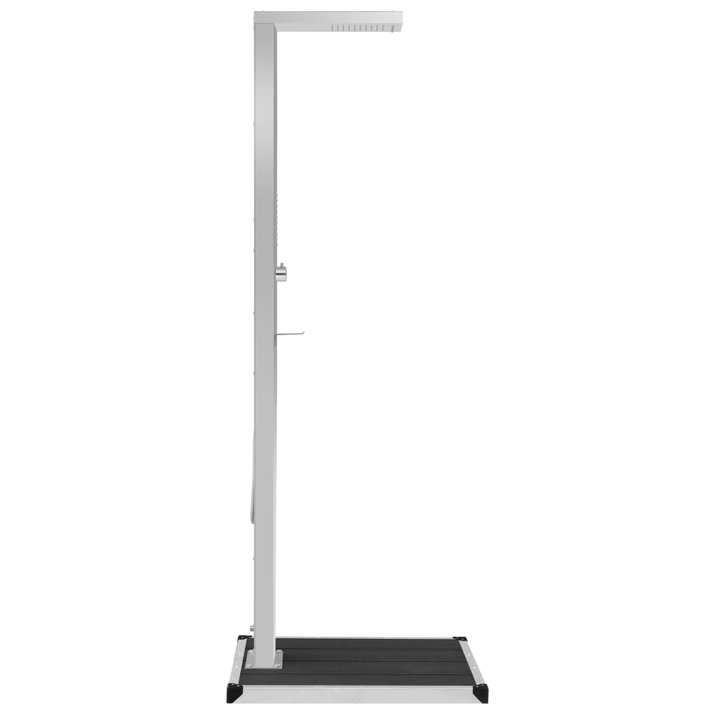 Galleria Design Outdoor Shower with Tray WPC Stainless Steel