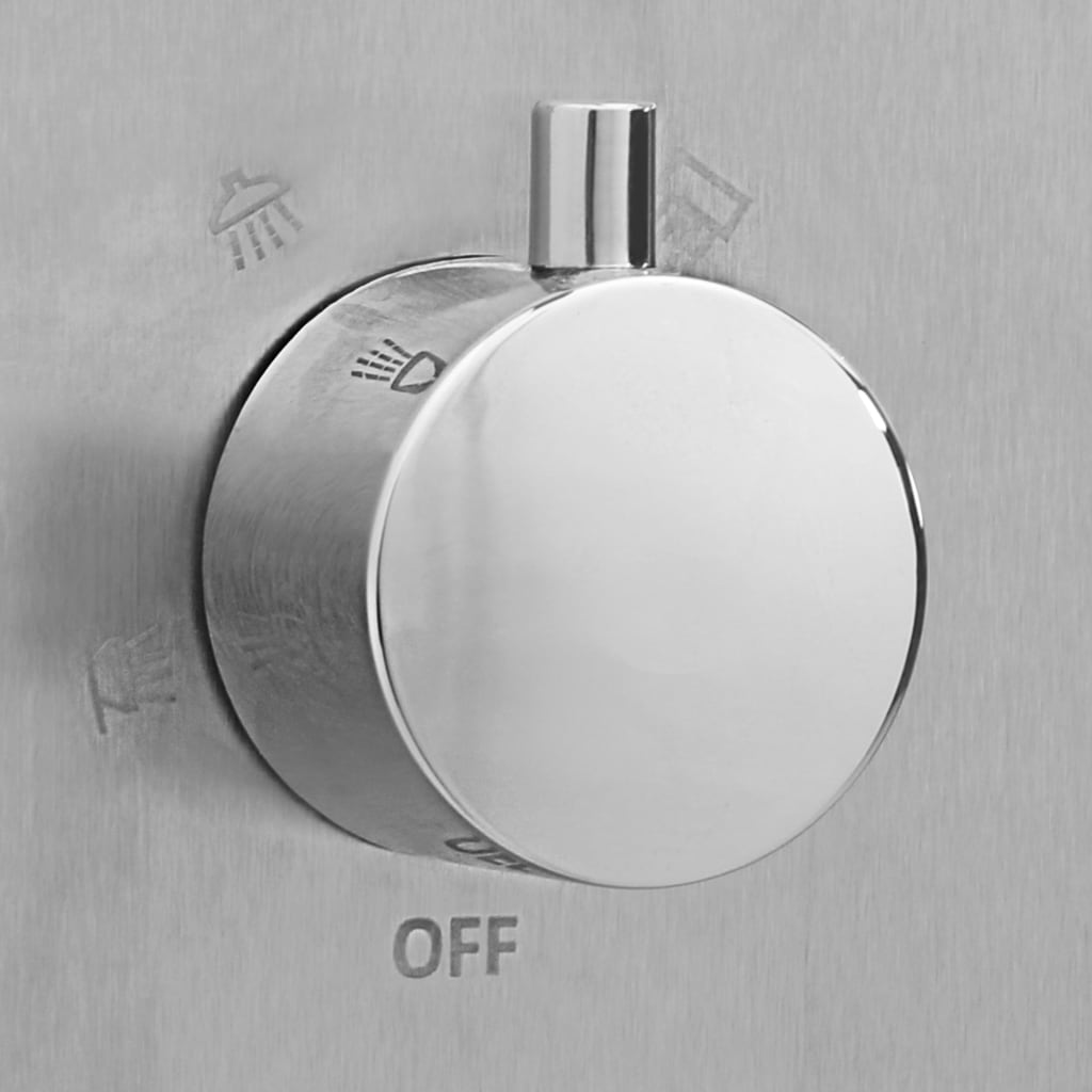 Galleria Design Outdoor Shower with Tray WPC Stainless Steel