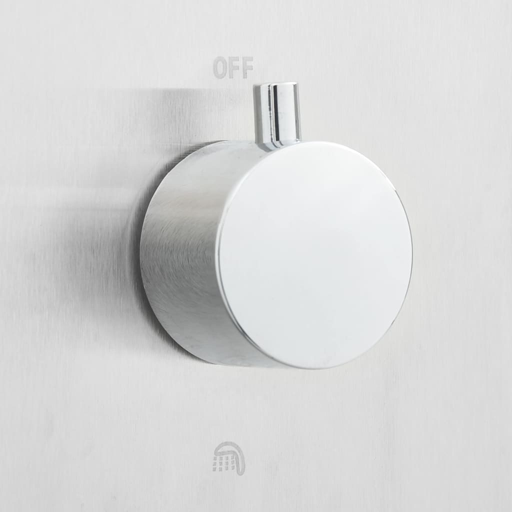 Galleria Design Outdoor Shower with Tray WPC Stainless Steel