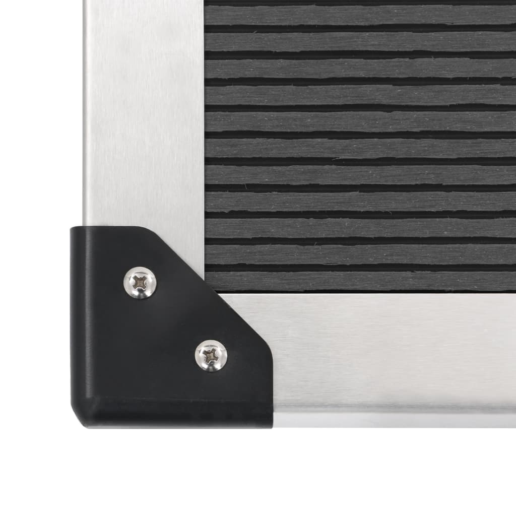 Galleria Design Outdoor Shower with Tray WPC Stainless Steel