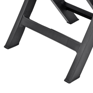 Galleria Design Folding Garden Chairs 2 pcs Plastic Anthracite