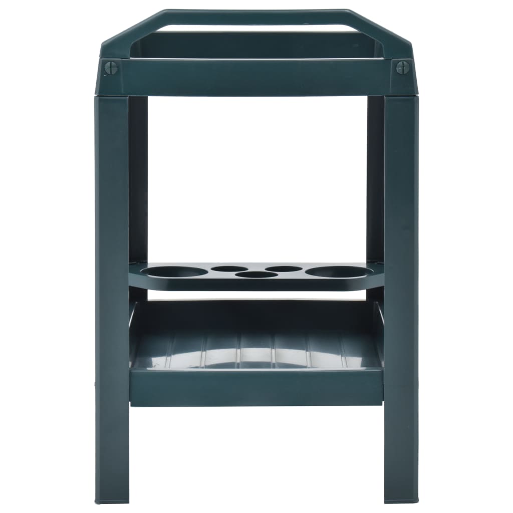 Galleria Design Beverage Cart Green 69x53x72 cm Plastic