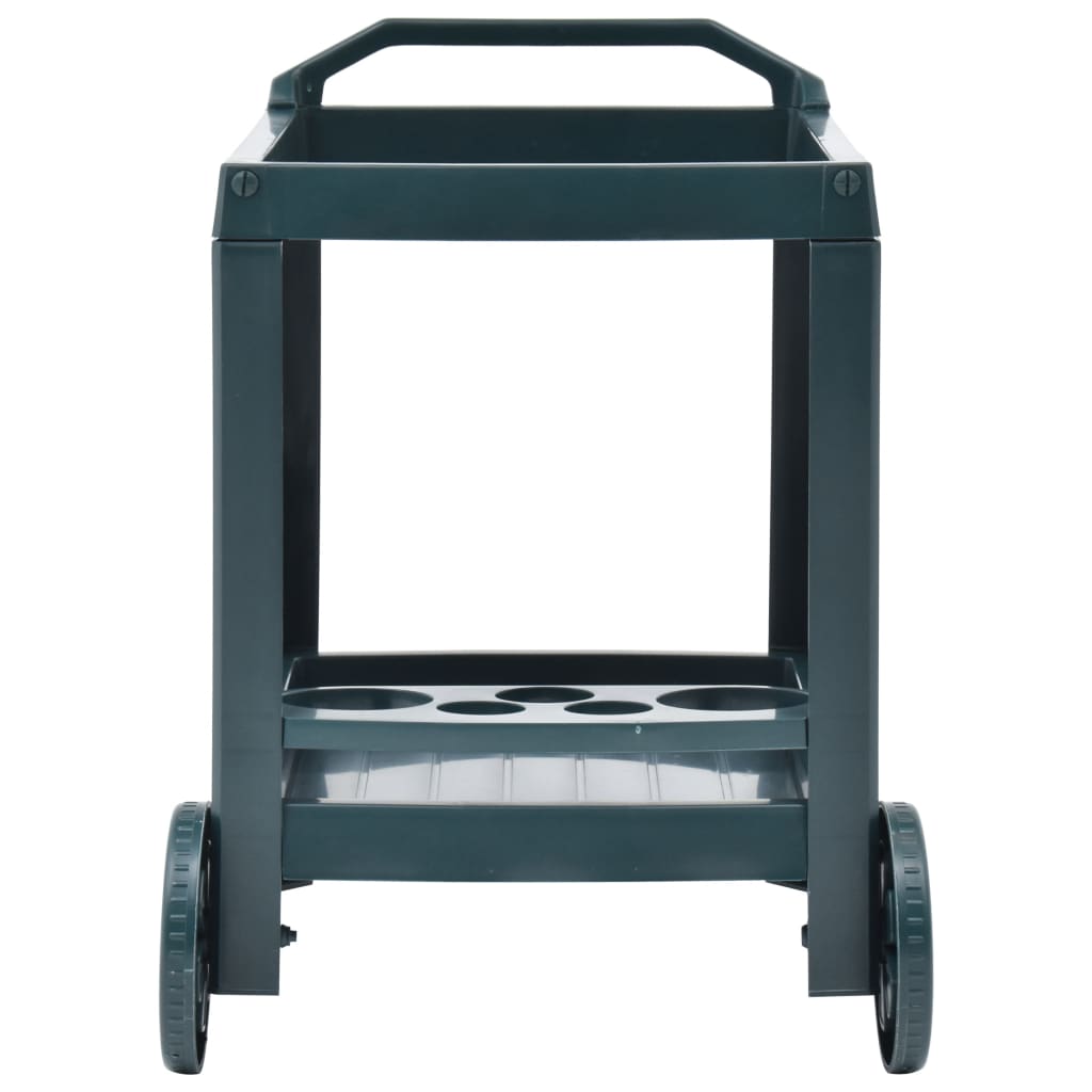 Galleria Design Beverage Cart Green 69x53x72 cm Plastic