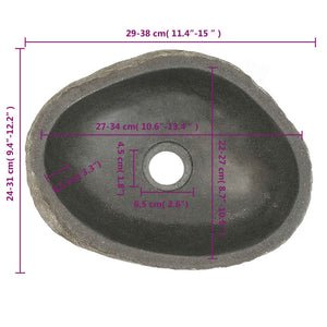 Galleria Design Basin River Stone Oval (29-38)x(24-31) cm