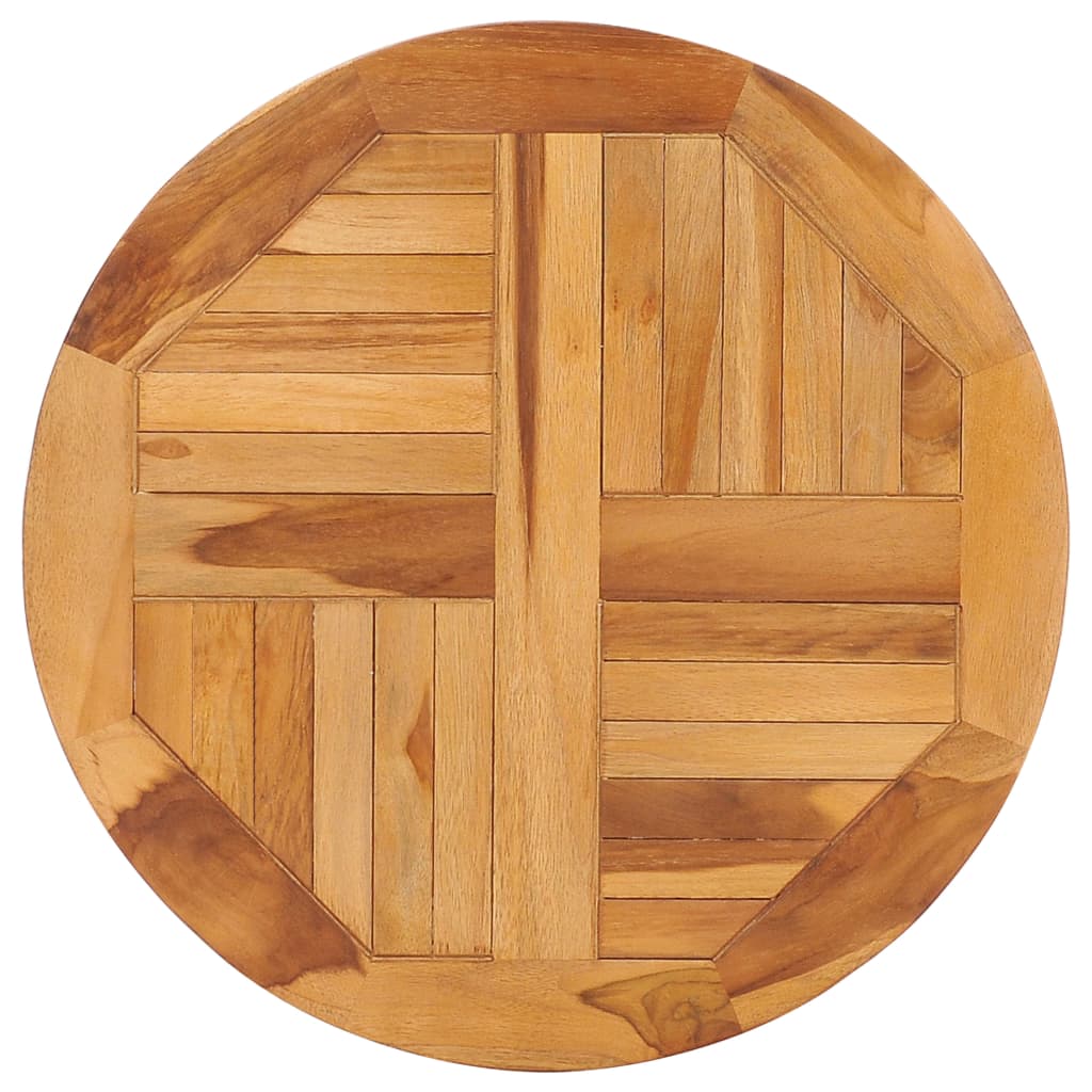 Galleria Design Rotating Table Disk Solid Teak Wood