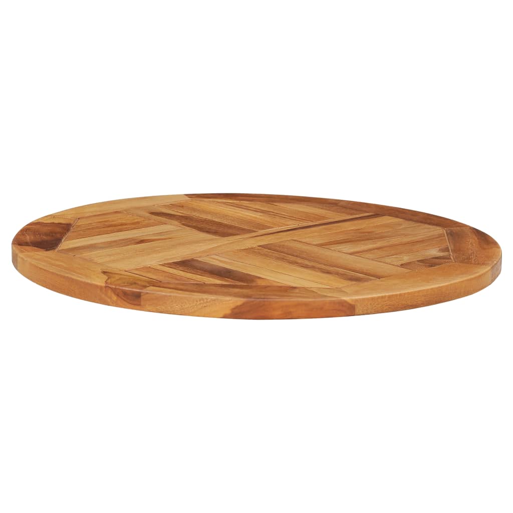 Galleria Design Rotating Table Disk Solid Teak Wood