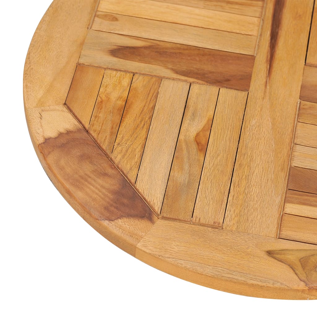 Galleria Design Rotating Table Disk Solid Teak Wood