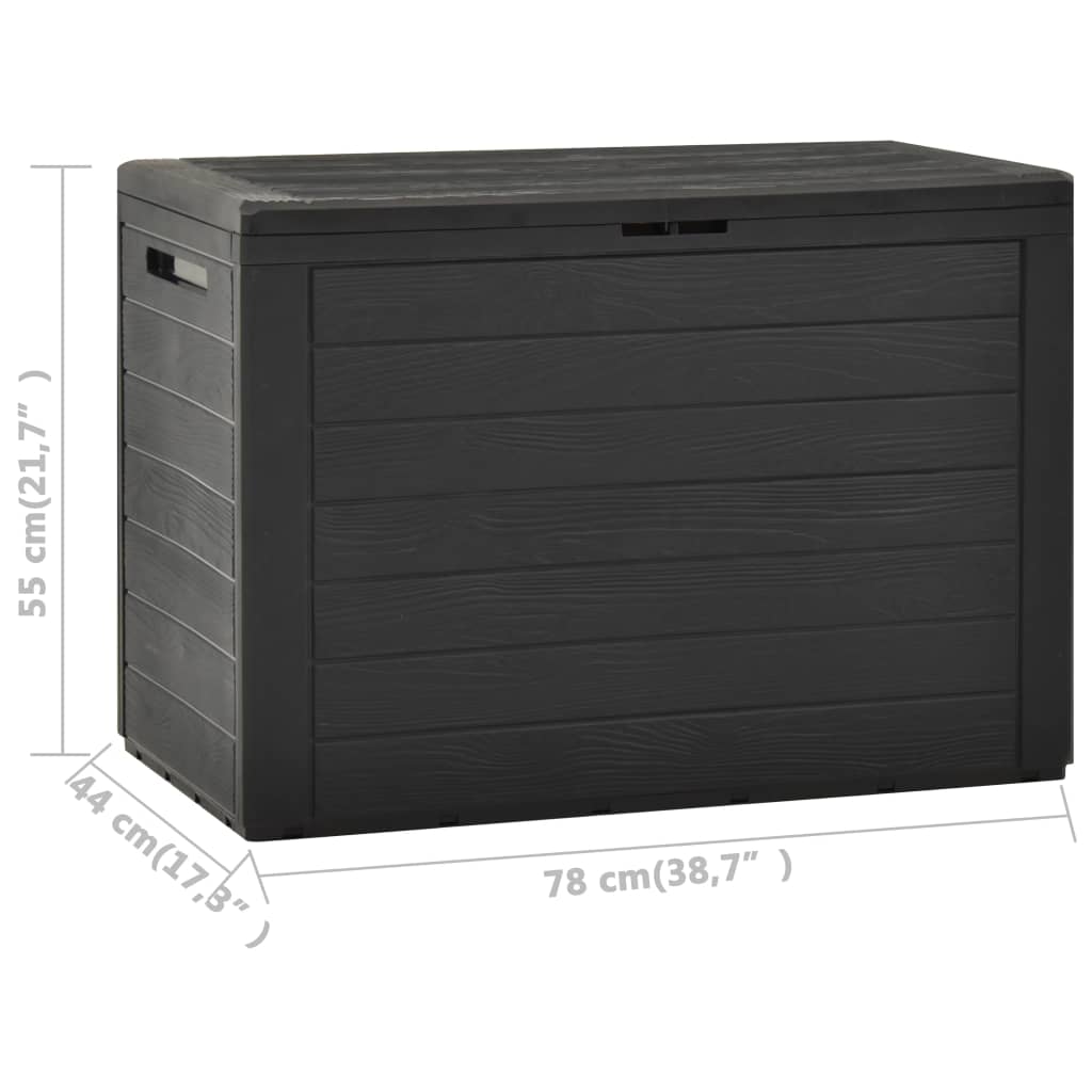 Galleria Design Garden Storage Box Anthracite 78x44x55 cm
