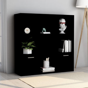 Galleria Design Book Cabinet Black 98x30x98 cm Engineered Wood