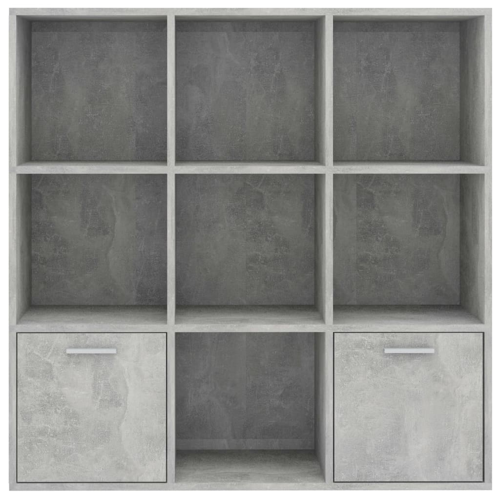 Galleria Design Book Cabinet Concrete Grey 98x30x98 cm Engineered Wood