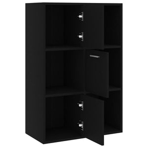 Galleria Design Storage Cabinet Black 60x29.5x90 cm Engineered Wood