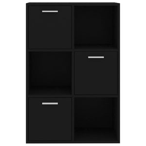 Galleria Design Storage Cabinet Black 60x29.5x90 cm Engineered Wood
