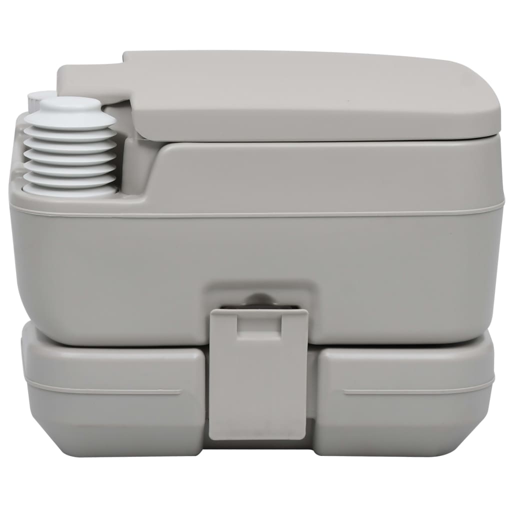 Galleria Design Portable Camping Toilet Grey 10+10 L