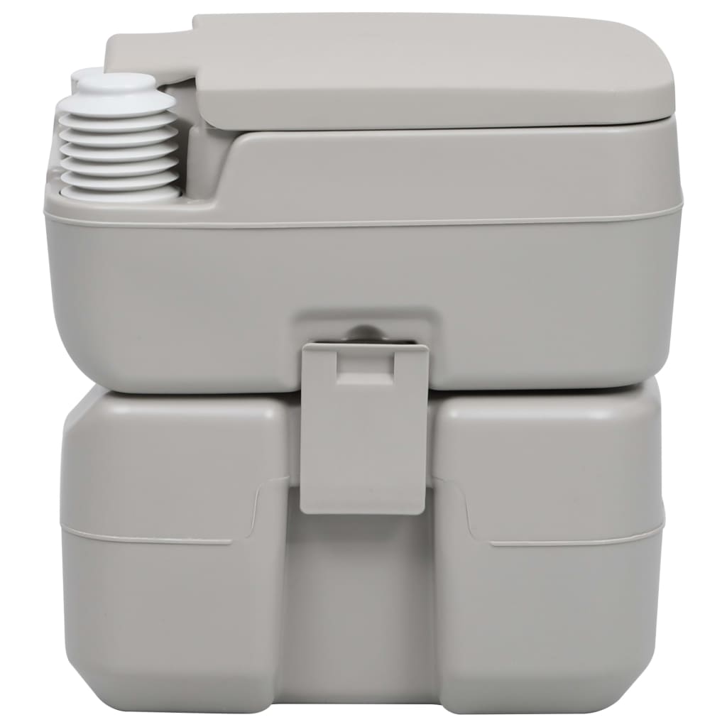 Galleria Design Portable Camping Toilet Grey 20+10 L