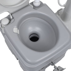 Galleria Design Portable Camping Toilet and Handwash Stand Set Grey