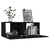 Galleria Design TV Cabinet Black 80x30x30 cm Engineered Wood