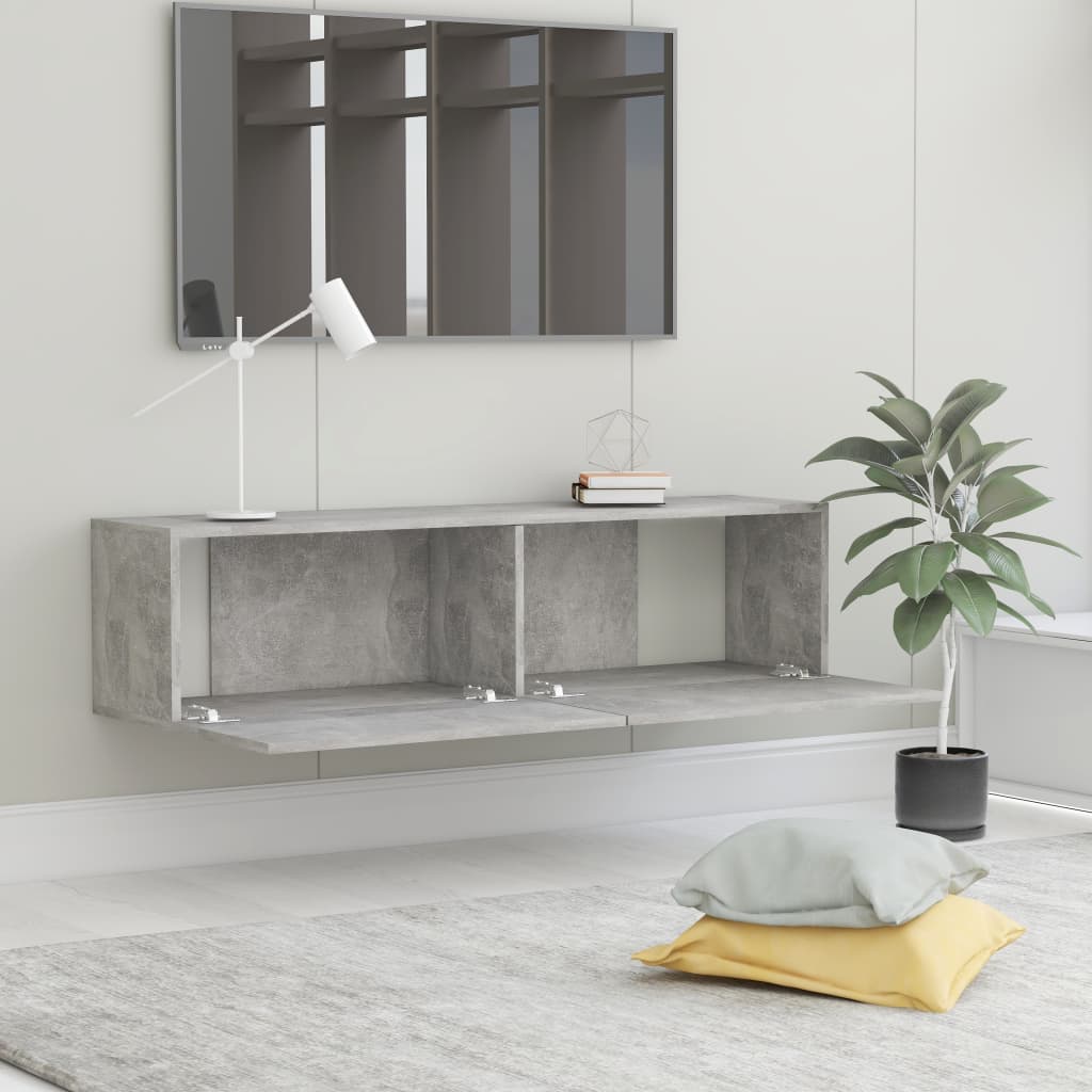 Galleria Design TV Cabinet Concrete Grey 120x30x30 cm Engineered Wood