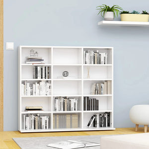 Galleria Design CD Cabinet White 100x23x89.5 cm Engineered Wood