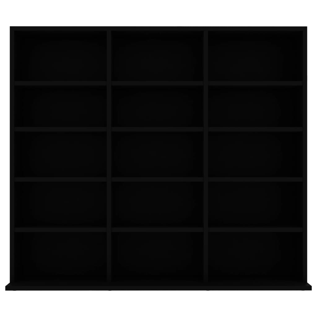 Galleria Design CD Cabinet Black 100x23x89.5 cm Engineered Wood