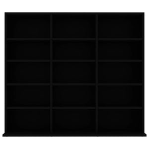 Galleria Design CD Cabinet Black 100x23x89.5 cm Engineered Wood
