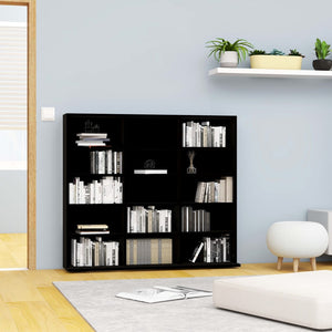 Galleria Design CD Cabinet Black 100x23x89.5 cm Engineered Wood
