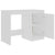 Galleria Design Desk White 100x50x76 cm Engineered Wood