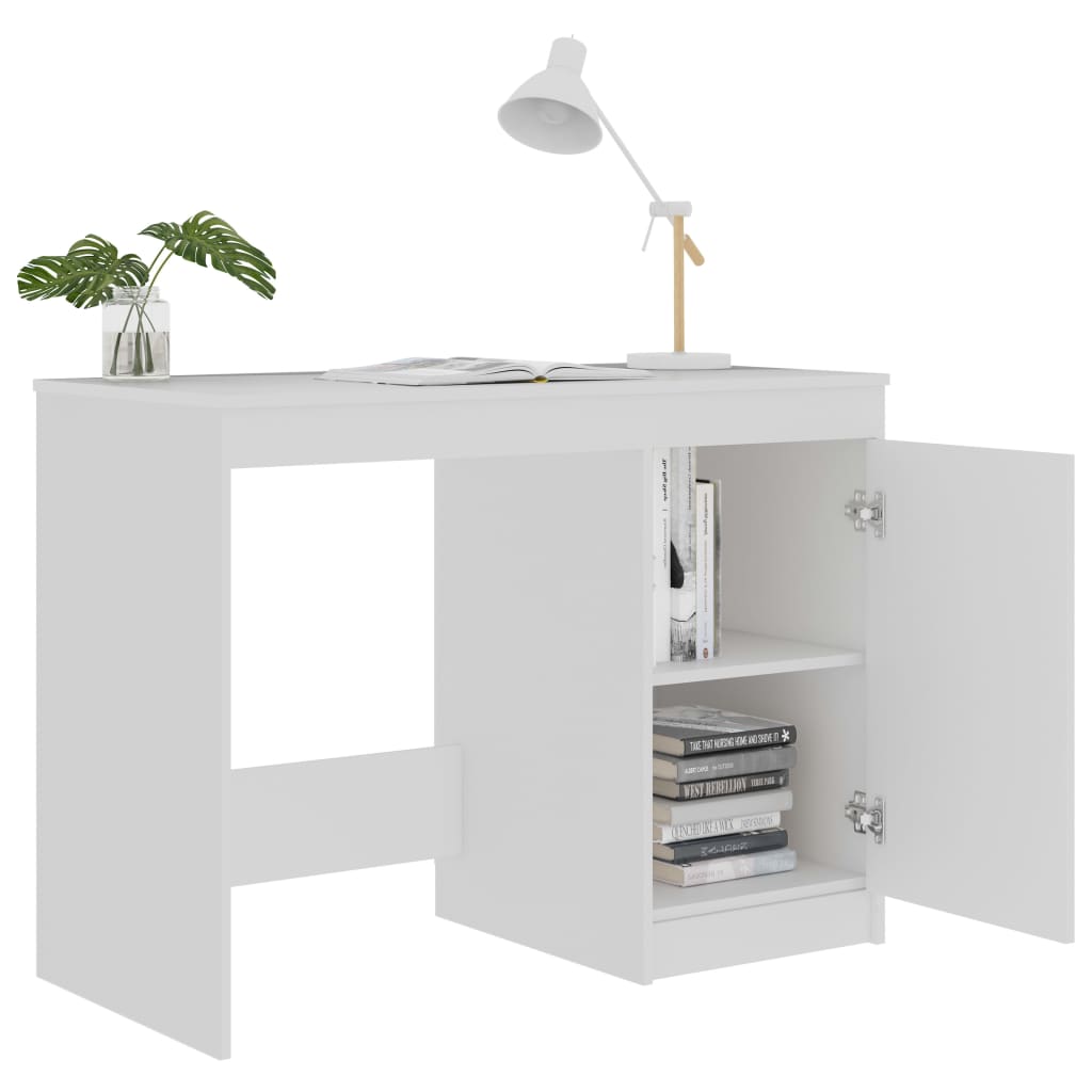 Galleria Design Desk White 100x50x76 cm Engineered Wood