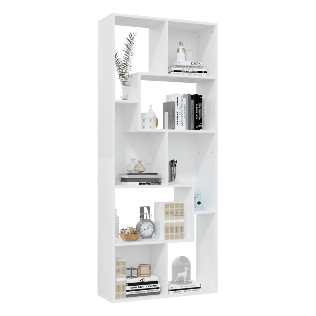 Galleria Design Book Cabinet White 67x24x161 cm Engineered Wood