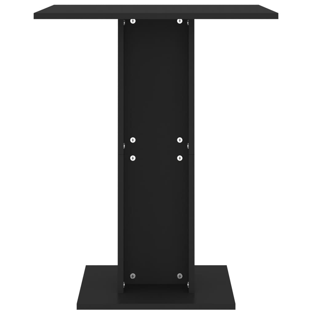 Galleria Design Bistro Table Black 60x60x75 cm Engineered Wood