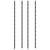 Galleria Design Wall-mounted Wine Racks for 48 Bottles 2 pcs Black Iron