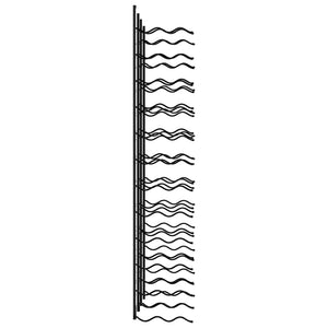 Galleria Design Wall-mounted Wine Racks for 48 Bottles 2 pcs Black Iron
