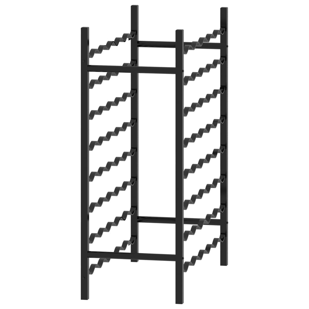Galleria Design Wine Rack for 48 Bottles Black Metal