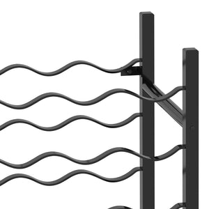 Galleria Design Wine Rack for 48 Bottles Black Metal