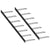 Galleria Design Wall-mounted Wine Racks for 14 Bottles 2 pcs Black Metal