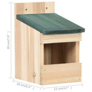 Galleria Design Bird Houses 4 pcs 12x16x20 cm Firwood